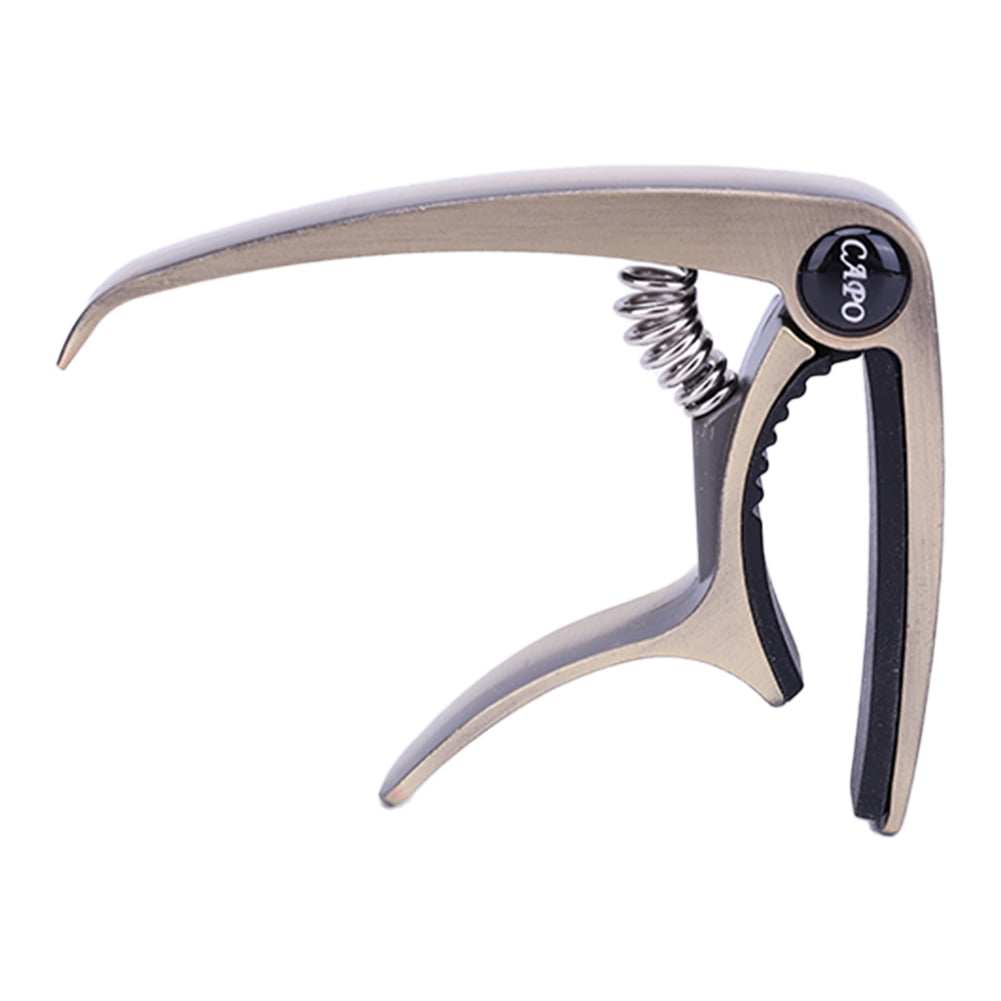 Guitar Capo for Acoustic Electric Guitar Tone Adjust Tuning Clamp (Bronze)