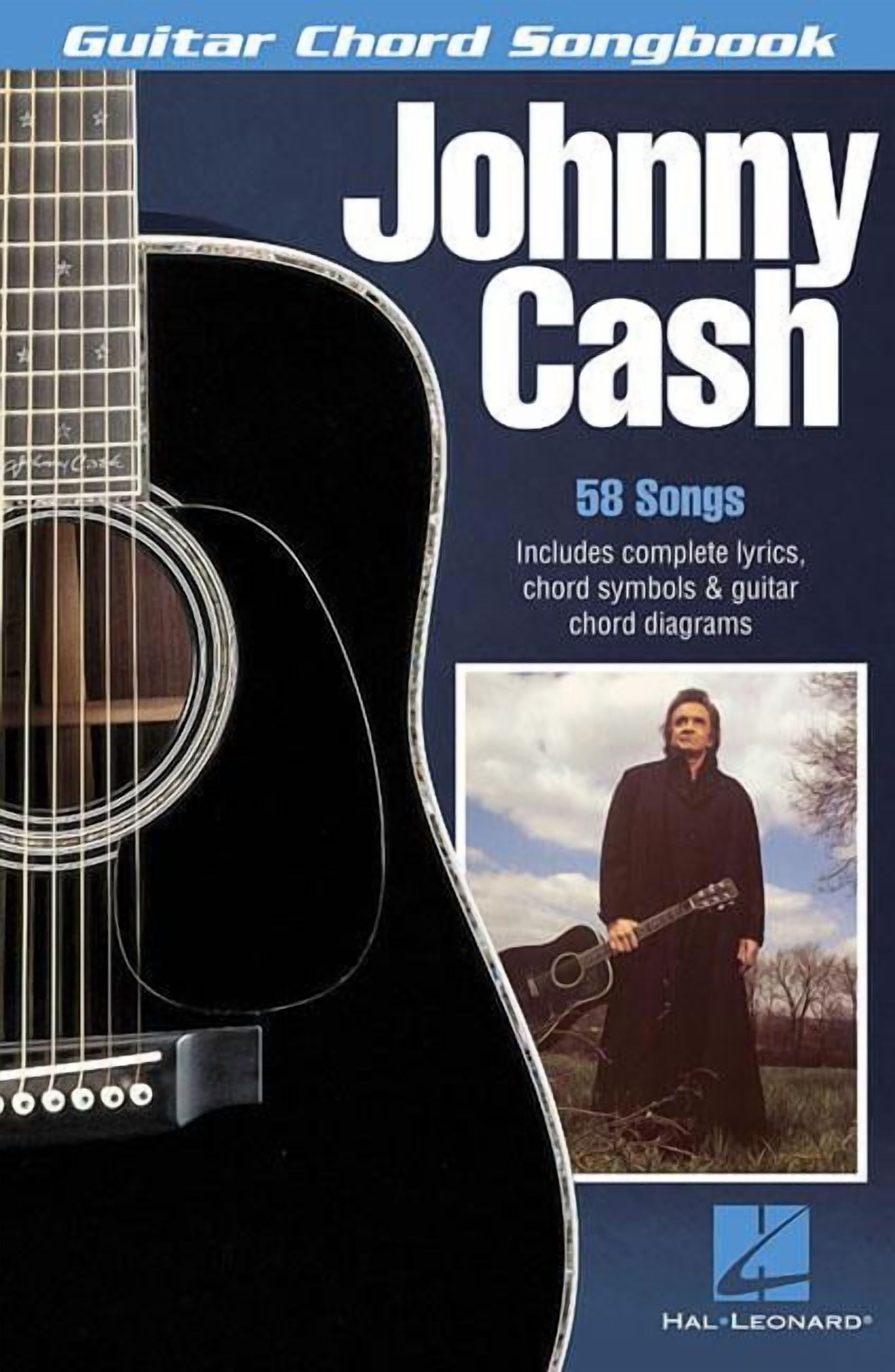 Guitar Chord Songbook Johnny Cash Guitar Chord Songbook 58 Classic Hits with Lyrics and Chord Diagrams Play Folsom Prison Blues, Ring of Fire , (Paperback)