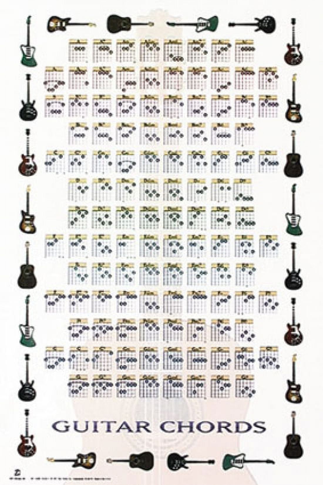 Guitar Chords Ii Poster Print (22 X 34) - Walmart.com