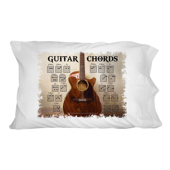 Guitar Chords Music Novelty Bedding Pillowcase