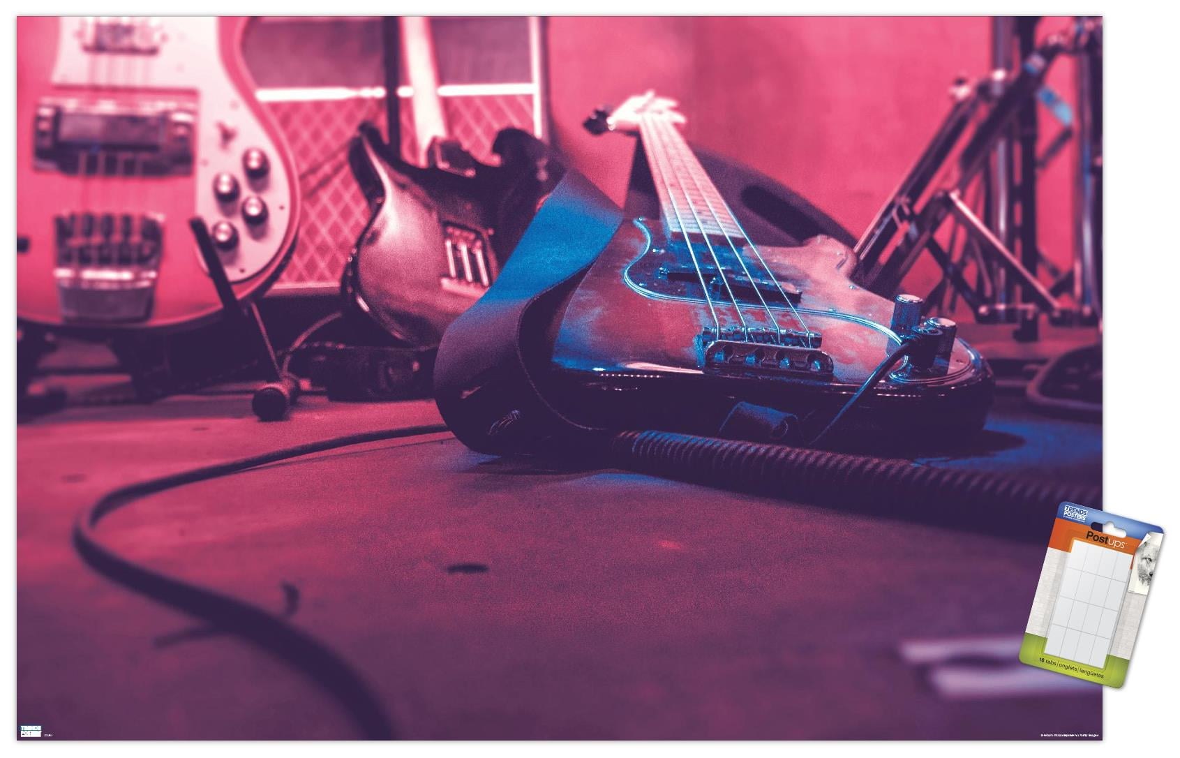 Guitar Close-Up Wall Poster, 14.725" x 22.375"