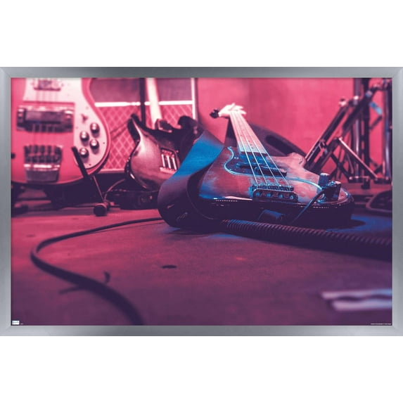 Guitar Close-Up Wall Poster, 22.375" x 34" Framed
