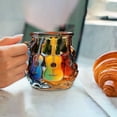 thumbnail image 1 of Guitar Coffee Mug, Musical Coffee Cup, 3D Painted Glass Guitar Art Mug for Music Lovers and Teachers, Microwave Safe, Dishwasher Safe, Durable and Unique Novelty Gift, 1 of 5