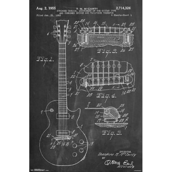 Guitar - Cole Borders Poster Print (22 x 34)