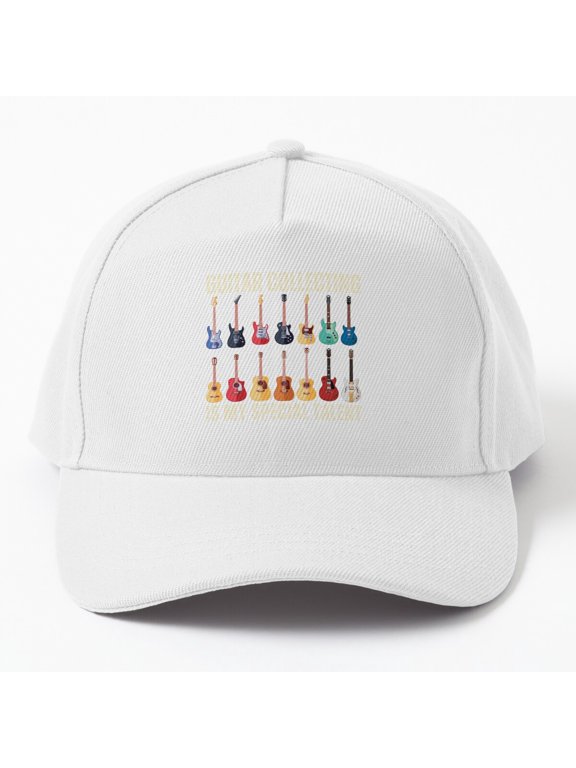Guitar Collecting Talent Baseball Cap, Music Hobby Statement Graphic Design, Classic Hat
