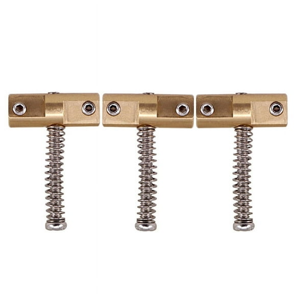Guitar Compensated Bridge Brass Saddles Set for TL 6 Strings(3Pcs)