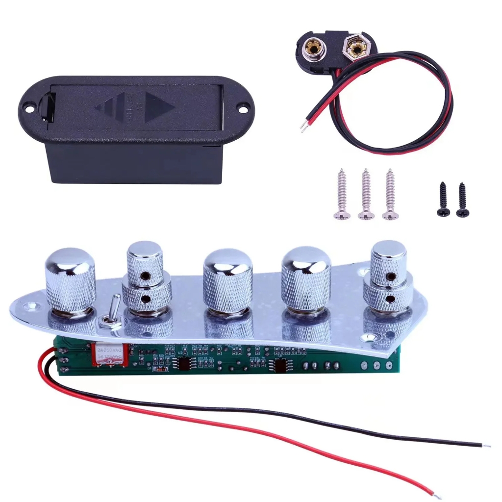 Guitar Control Plate Mounting Plate with Screw Electric Guitar Parts Replacement