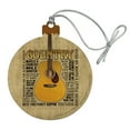 thumbnail image 1 of Guitar Country Music Wood Christmas Tree Holiday Ornament, 1 of 7