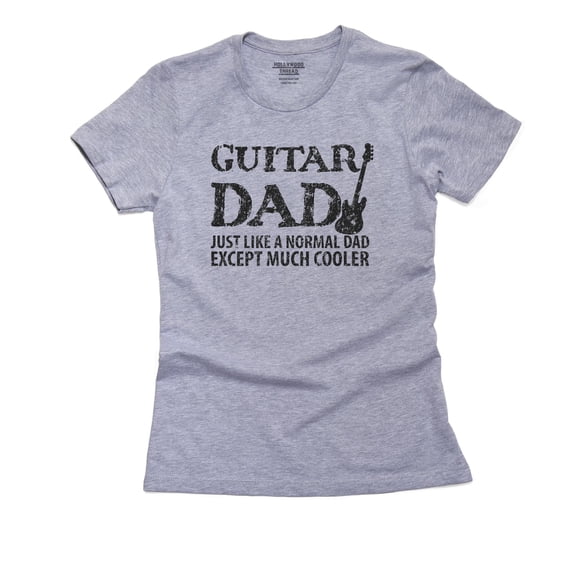 Guitar Dad Like A Normal Dad Except Much Cooler Women's Cotton Grey T-Shirt