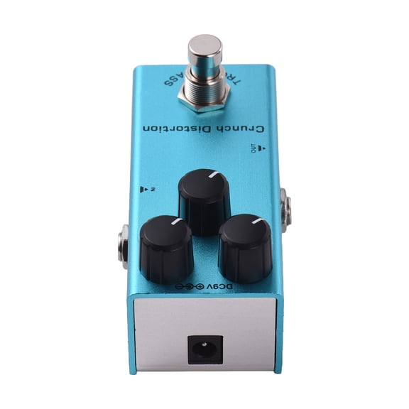 Guitar Distortion Pedal Guitar Guitar Crunch Distortion Effects Pedal Gain/Volume/Tone Controls Knob DC 9V 6.35mm Input/Output Interface Electric Guitar Crunch Distortion Effector with True Bypass