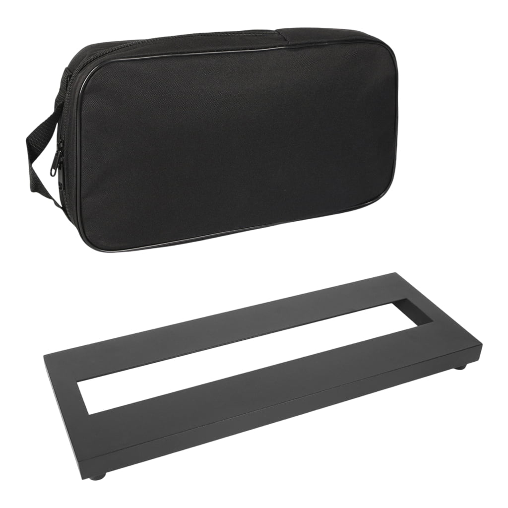 Aluminum Alloy Guitar Effect Pedal Board Holder Plate Portable Effects Stand Large Guitar Pedal Board with Carrying Bag