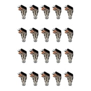 Guitar Effects Pedal Box Momentary SPST Button Stomp Foot Switch Push Button Pack of 20