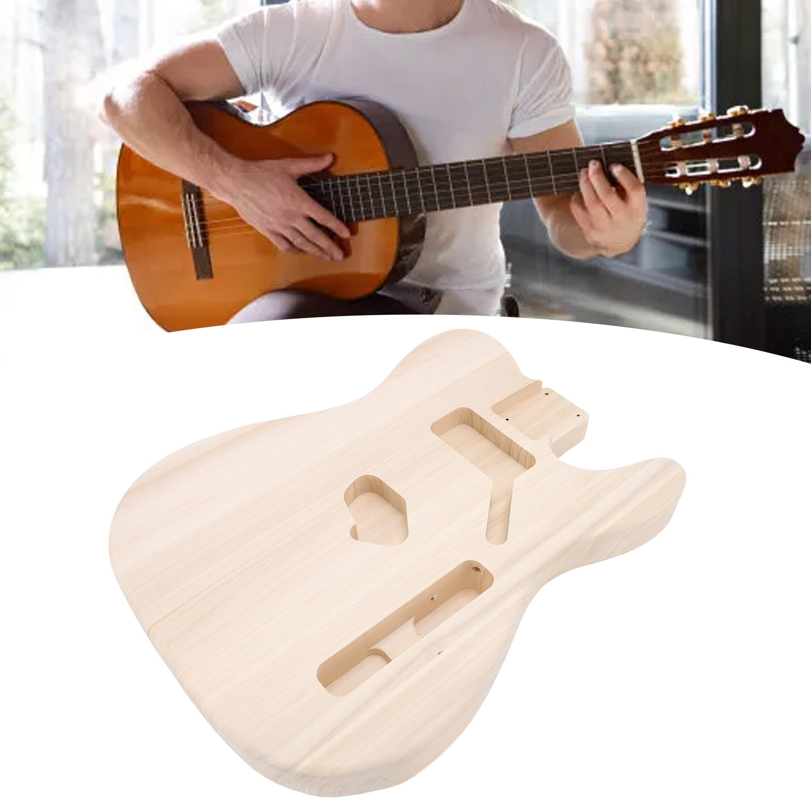 Guitar Electric Guitar Body Replacement For TL Style Poplar Wood Unfinished Stringed Instrument Body