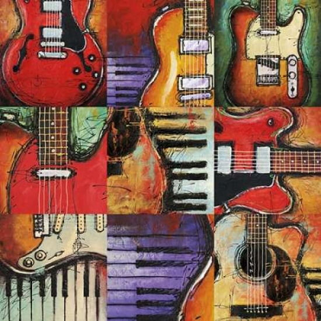 Guitar Elements Canvas Art - Bruce Langton (24 x 24)