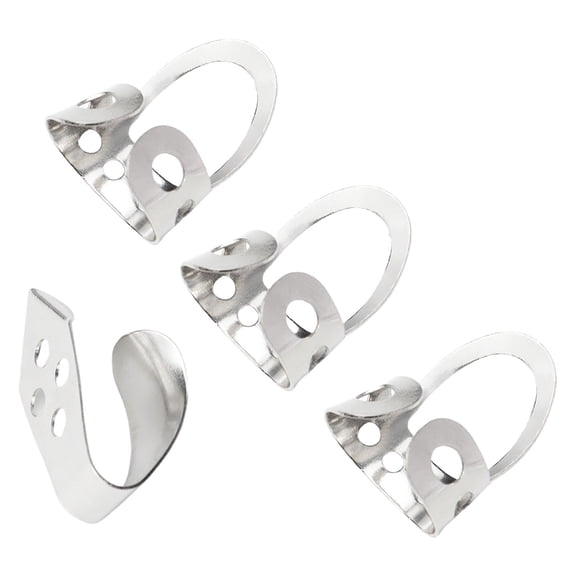 Guitar Finger Picks, Adjustable Metal Finger Thumb Picks for Guitar, Banjos, Silver Guitar Plectrums Thumb Finger Picks