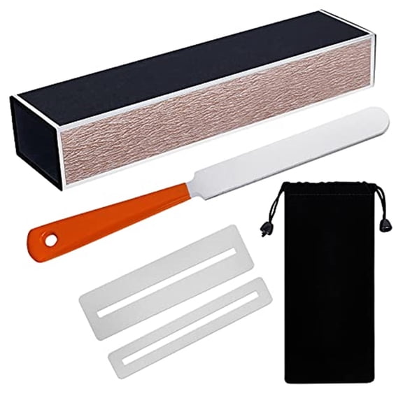 Guitar Fingerboard Luthier Tool Set Including Guitar Fret Crowning Luthier File, Fret Leveling Beam Sanding Leveler Beam and Fingerboard Guard Protectors for Guitar Bass