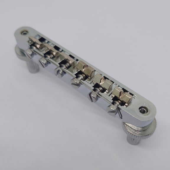 Guitar Fixed Saddle Bridge Tailpiece Set with ABR-1 Style Tune-O-Matic Bridge Chrome for ABR LP SG EPi Electric Guitars