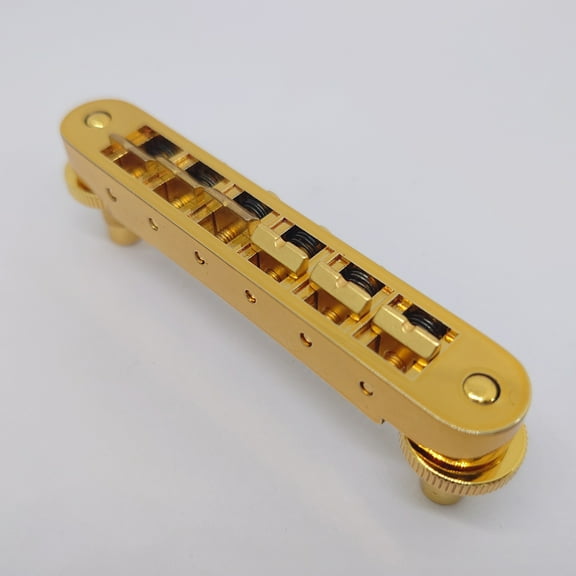 Guitar Fixed Saddle Bridge Tailpiece Set with ABR-1 Style Tune-O-Matic Bridge Gold for ABR LP SG EPi Electric Guitars