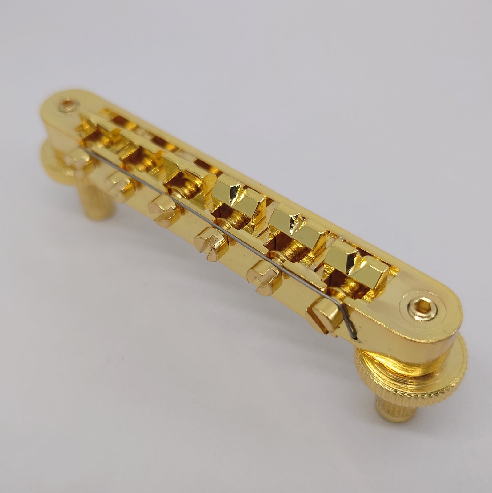 Guitar Fixed Saddle Bridge Tailpiece Tune-O-Matic 1 Set Gold for ABR-1 LP LP Electric guitars Replacement parts