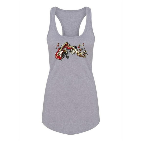Guitar Flow Racerback Tank Women -Image by Shutterstock, Female Medium