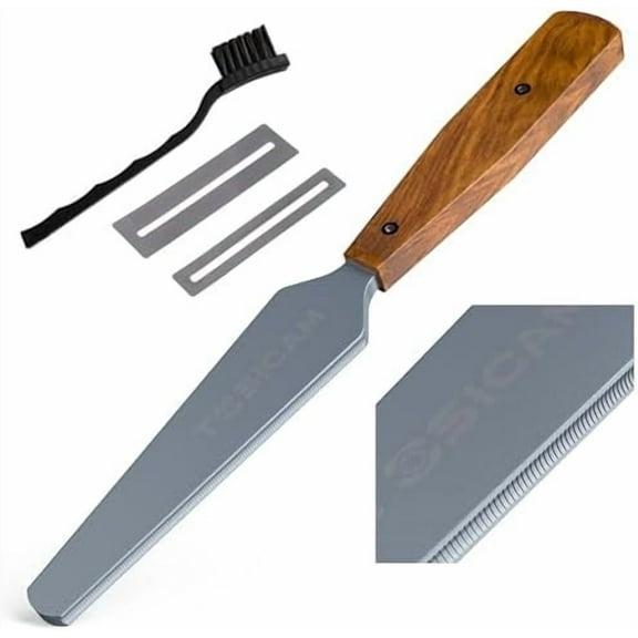 Guitar Fret Crowning Files - Dual Sided Professional Luthier Tools fret polishing kit for Electric, Acoustic and Bass Guitars - Medium/Wide Frets