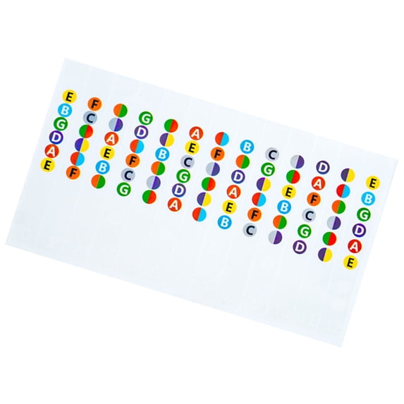 Guitar Fret Stickers Beginner Learning Fretboard Stickers Guitar Note ...