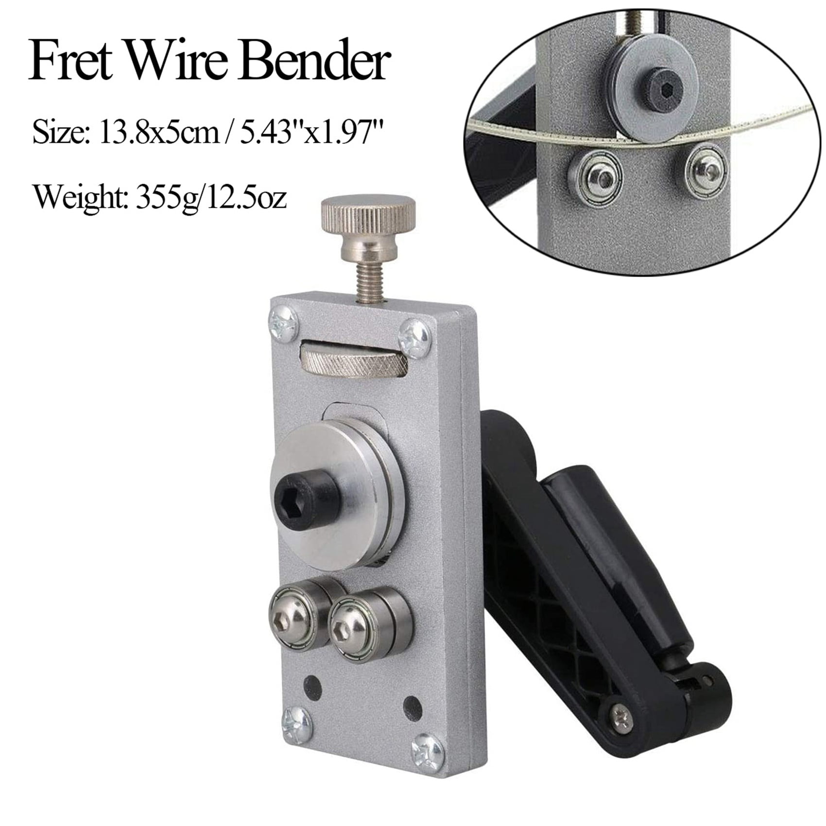 Guitar Fret Wire Bending and Straightening Luthier Tool for Guitar & Bass Radian Adjusters, Repair & Maintenance, Chrome