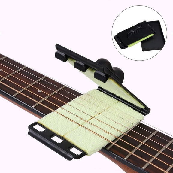 Guitar Fretboard Cleaner, Guitar String Cleaner, Guitar String Scrubber, Fingerboard Cleaning Cloth, Guitar Bass String Scrubber, Cleaning Maintenance Care Kit