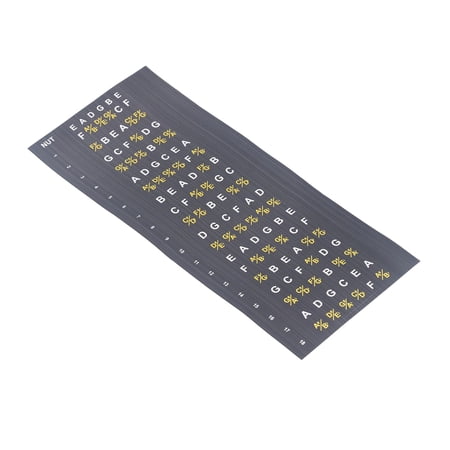 Guitar Fretboard Note Map Decal Stickers for Acoustic and Electric Guitar Learning Aid