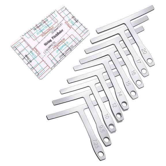 Guitar Gauge & String Height Ruler Universals Guitar Gauge Guitar Repairing Measuring Tool for Guitar Bass