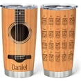 thumbnail image 1 of Guitar Gifts For Dad Tumbler With Lid 20 Oz Stainless Steel Coffee Cup Music Gifts For Guitarist Fathers Day Travel Mug Funny Guitar Lovers Gifts For Him On His Birthday, 1 of 6