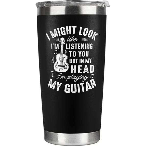 Guitar Gifts - Music Gifts - Music Gifts for Men,Guitar Gifts for Men - Gifts for Musicians,Musician Gifts - Christmas Gifts Men - Gifts for Guitar Lovers,Guitar Players,Guitarist - 20 Oz Tumbler