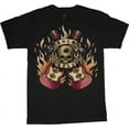 thumbnail image 1 of Guitar Gifts Skull T-shirt Mens Graphic Tees, 1 of 1
