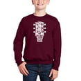thumbnail image 1 of Guitar Head Music Genres - Boy's Word Art Crewneck Sweatshirt, 1 of 3
