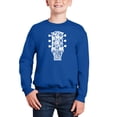 thumbnail image 1 of Guitar Head Music Genres - Boy's Word Art Crewneck Sweatshirt, 1 of 3