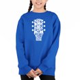thumbnail image 1 of Guitar Head Music Genres - Girl's Word Art Crewneck Sweatshirt, 1 of 3