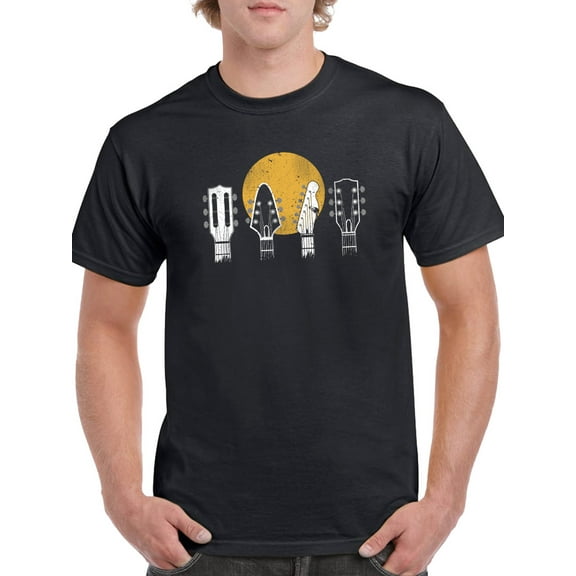 Guitar Heads T-Shirt Men -Smartprints Designs, Male x-Large
