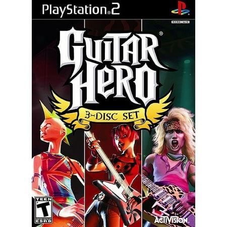 Guitar Hero Triple Pack Includes Gh 1 Gh 2 & Gh Encore Rocks the 80 s (Playstation 2)