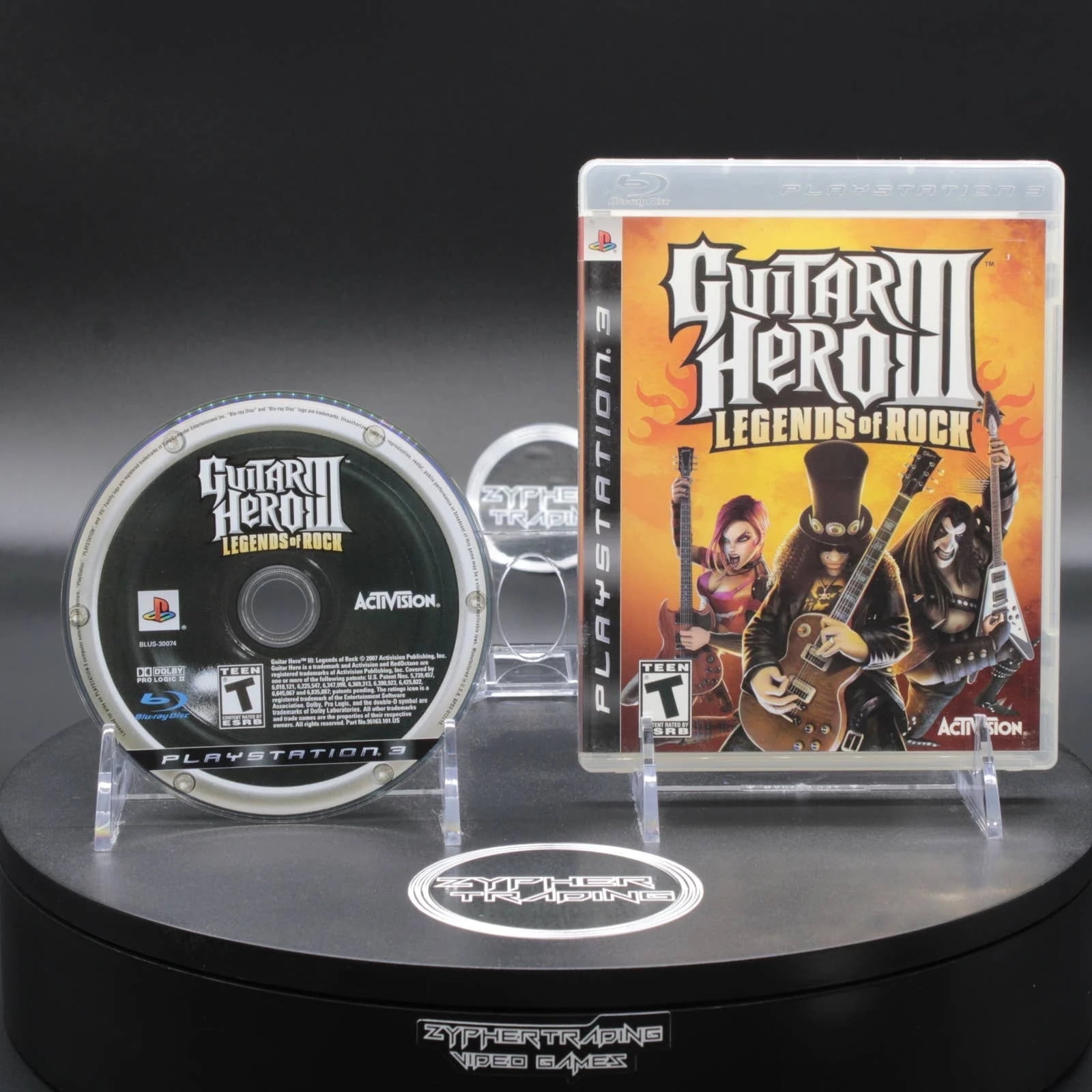 Guitar Hero PS3 Sunburst Guitar with Dongle + guitar hero 3 and van hanel ps3 orders