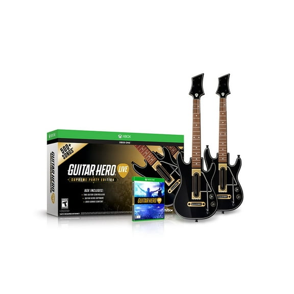 Pre-Owned Guitar Hero Live Supreme Party Edition 2 Pack Bundle - Xbox One