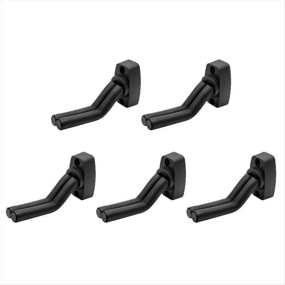 Guitar Hook Wall Mounted Acoustic Guitar Guitar Hook,5 x Guitar Hook(Attached expansion screw),Black