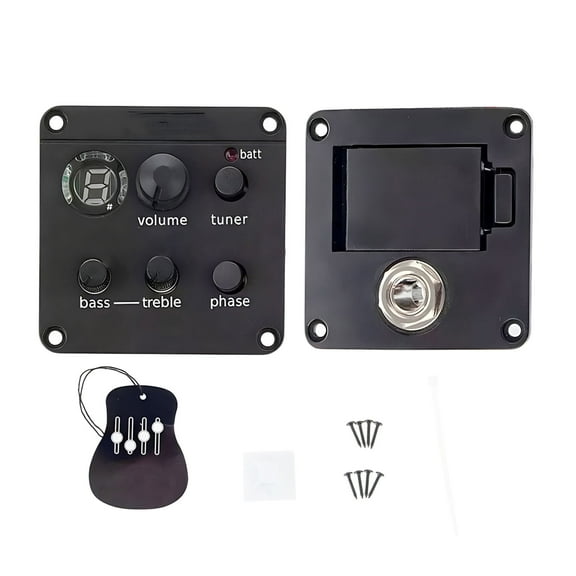 Guitar ISYS+Onboard Preamp Piezo Pickups with Tuner Volumes Phase Control