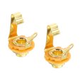 thumbnail image 1 of Guitar Input Jack 1/4" Stereo Jack Mono Panel Mount Socket Gold for Guitars Bass Speakers Footswitch 2pcs, 1 of 5
