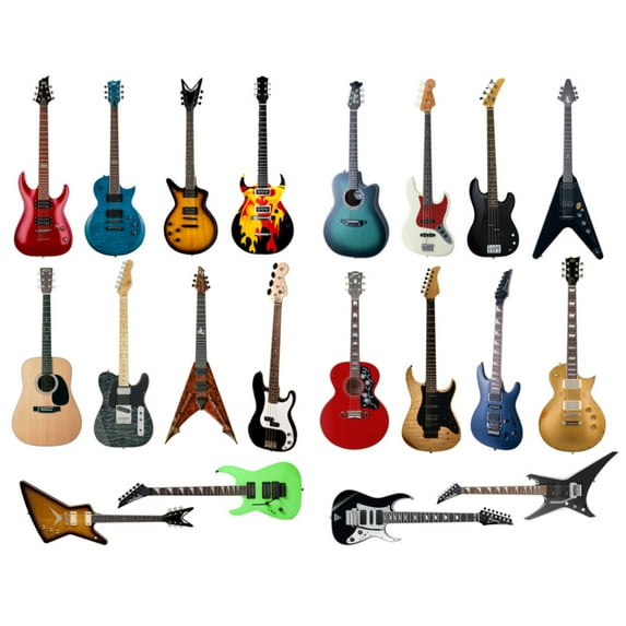 Guitar Instrument Aesthetic Sticker Pre-cut Cute Diary Travel Paper Journal Stickers Scrapbooking Stationery Sticker Flakes Art Supplies