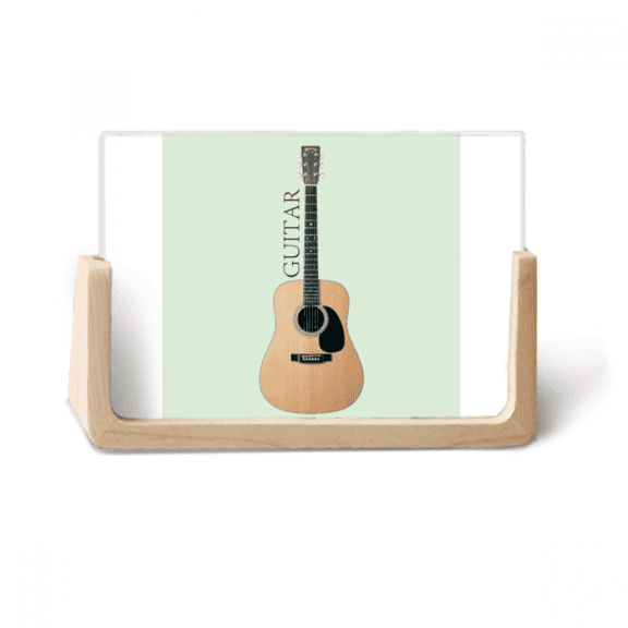 Guitar Instrument Playing Music Photo Wooden Photo Frame Tabletop Display