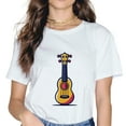 thumbnail image 1 of Guitar Instrument Printed Short Sleeve white T-Shirt for Men and Women., 1 of 3
