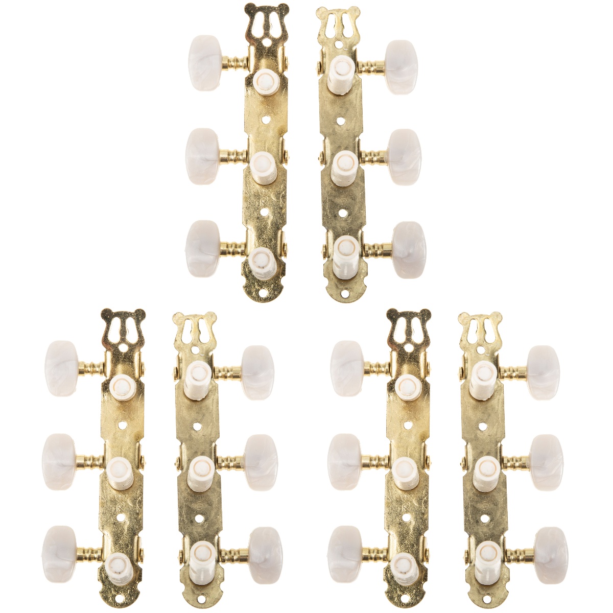 Guitar Instrument Repair Accessory Tuning Machines 6 Pcs Triple Tuners