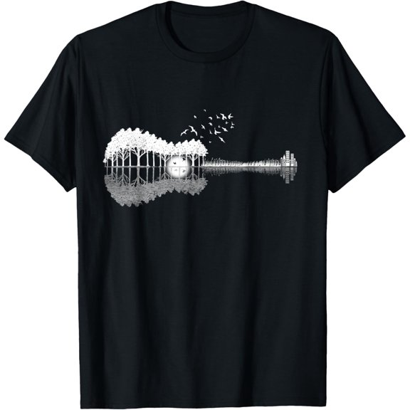 Guitar Lake Shadow Love Guitar Musician T-Shirt