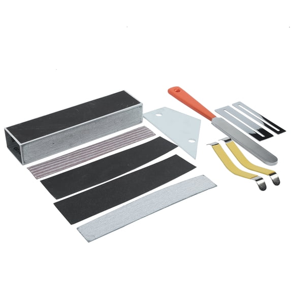 Guitar Leveling Tool Set File Leveler Beam Sandpaper Fingerboard Care Polishing Accessories