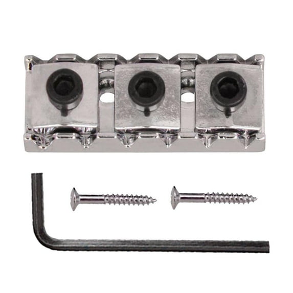 Guitar Locking Nut 42mm for Electric Guitar / Screw Spanner Chrome